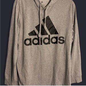 Adidas Men's Heather Gray Hoodie